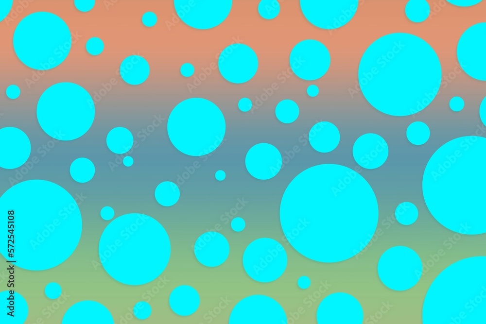 Colorful polka dot backdrop and background