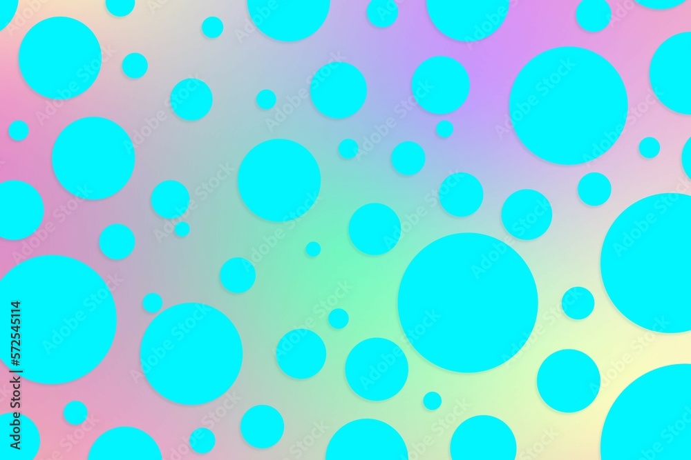 Colorful polka dot backdrop and background