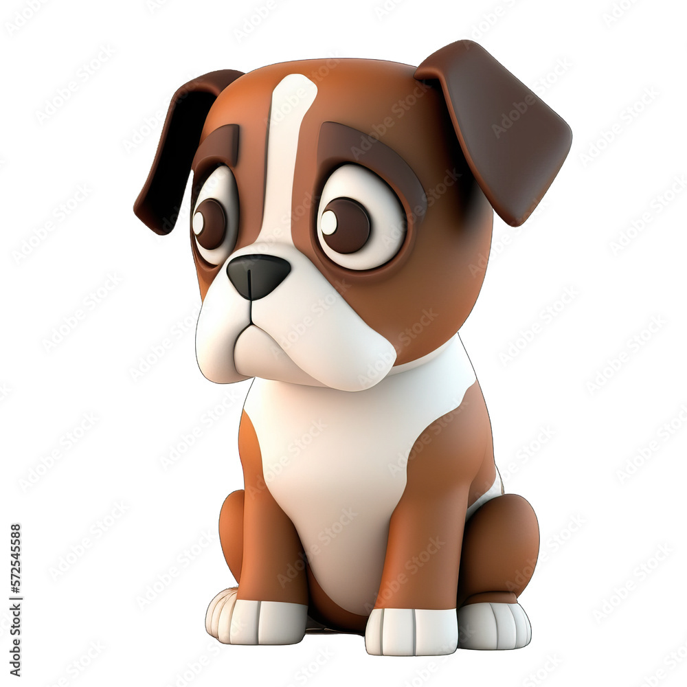Dog 3D, puppy pet cute cartoon (Ai generated) Dog 3D, puppy pet cute cartoon (Ai generated)