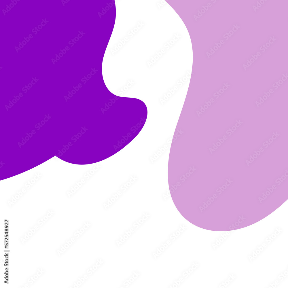 Purple Abstract Shapes Corner Decor