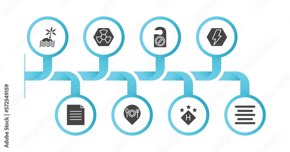 editable filled icons with infographic template. infographic for signs ...