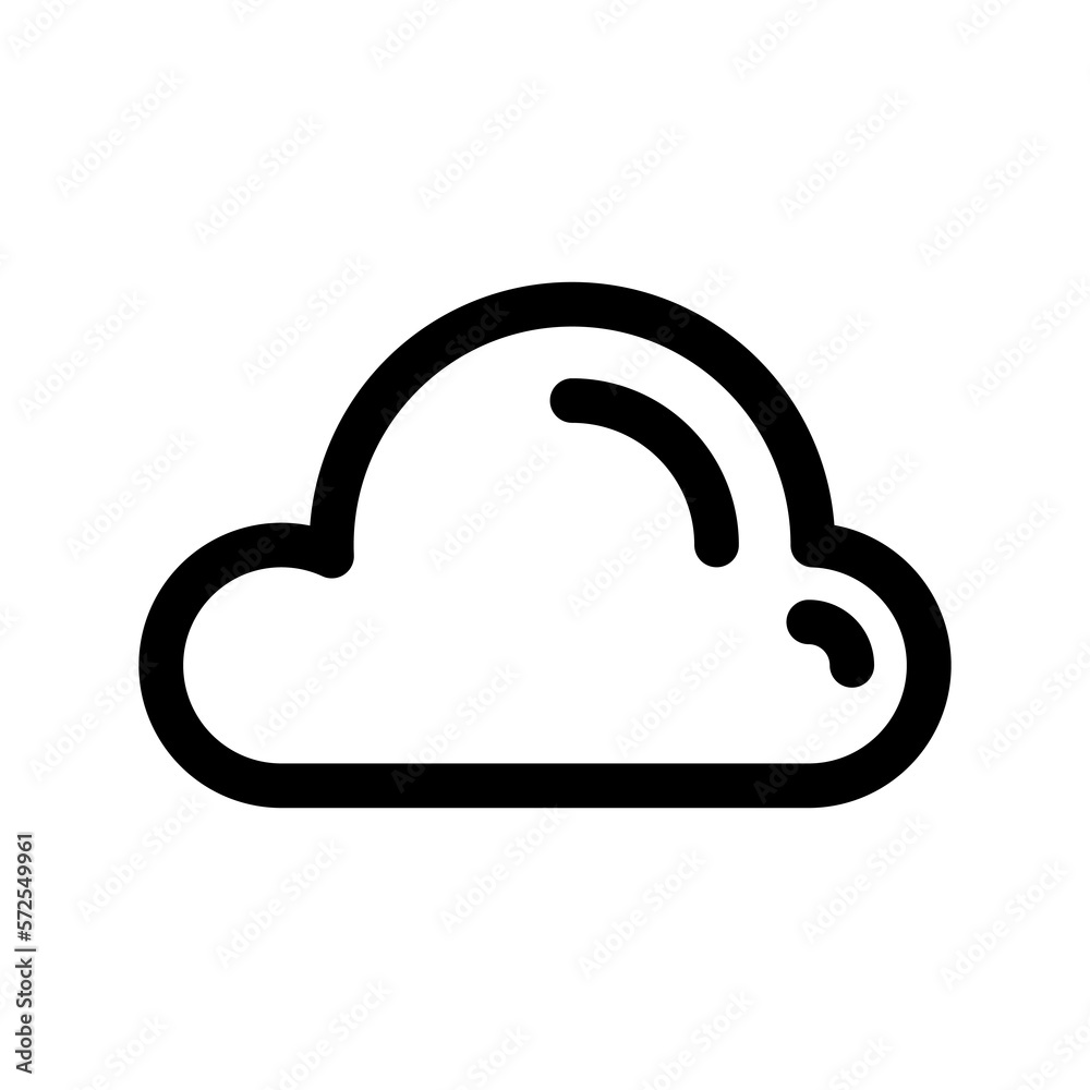 line art icon, Cloud drive storage or cloud line art icon, Cloud drive storage or cloud