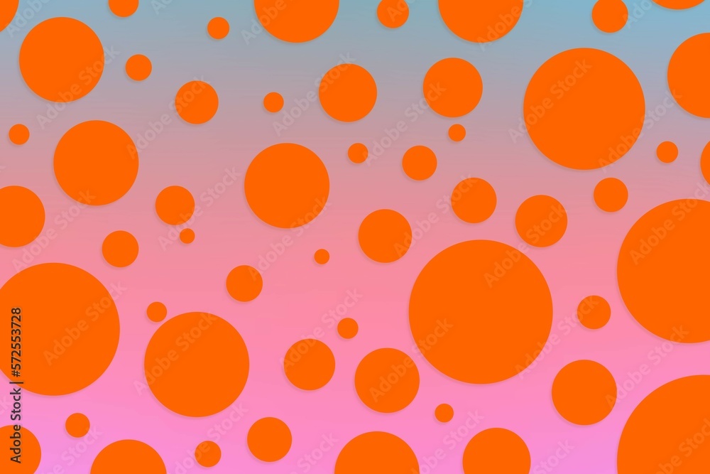 Colorful polka dot backdrop and background