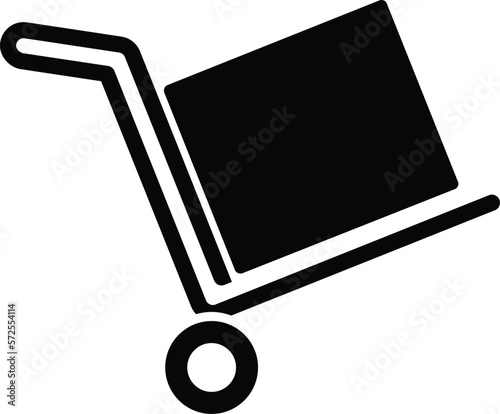 HAND TROLLEY vector icon
