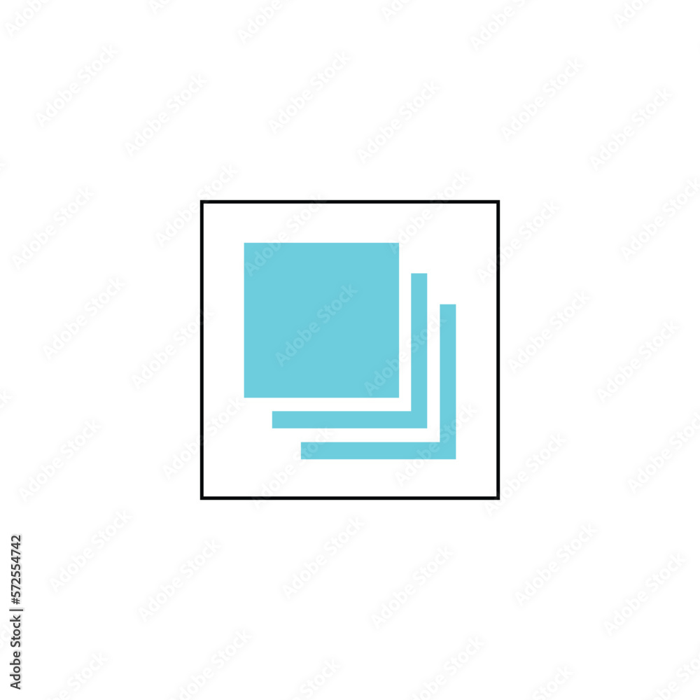 Square design logo illustration Free Vector Square design logo illustration Free Vector