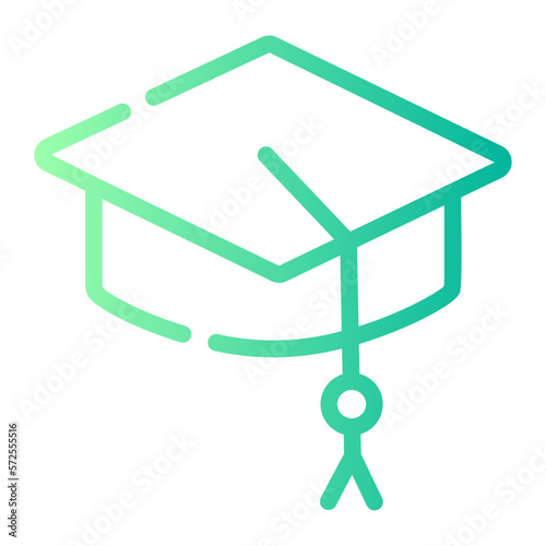 graduation gradient icon