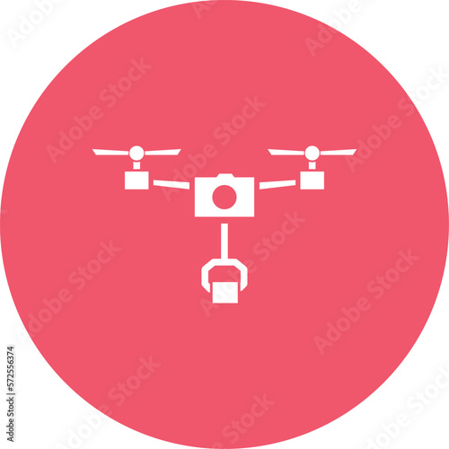 drone delivery vector icon