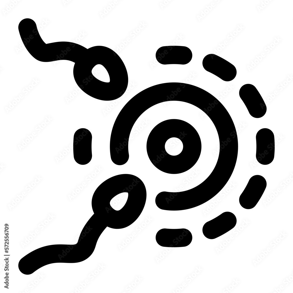 Reproductive Process Line Icon Reproductive Process Line Icon