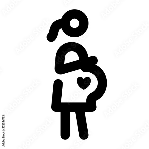 Expectant Mother Line Icon