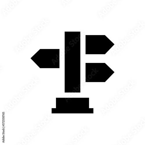 directions glyph icon