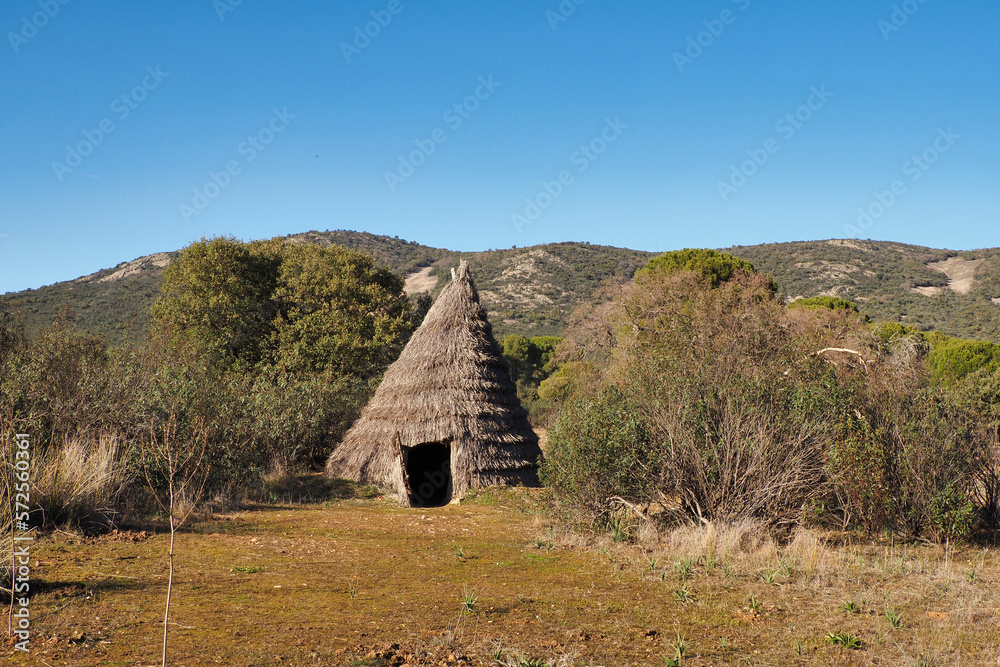 typical cabin of the national park of cabañeros typical cabin of the national park of cabañeros
