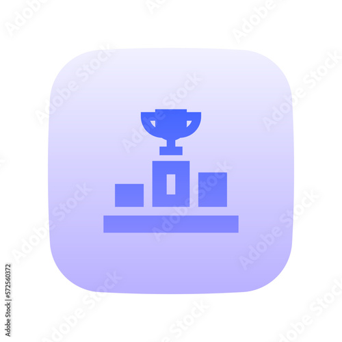 competitive flat gradient icon
