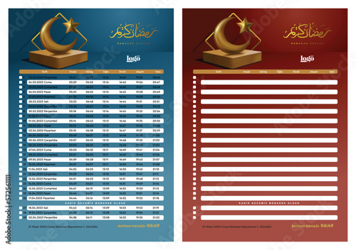 Ramazan imsakiye Translate: Ramadan Imsakia or Amsakah Calendar Schedule - Fasting and Prayer time Guide
