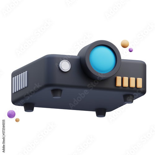 Projector Cinema 3D Illustration