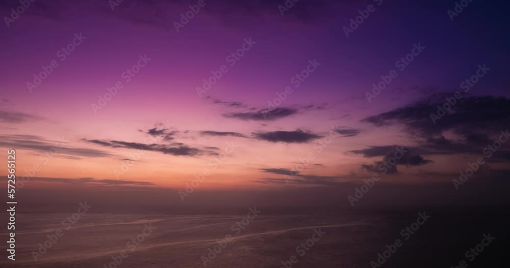 Timelapse of sunset on sea with clouds. Fast time movement Timelapse of sunset on sea with clouds. Fast time movement