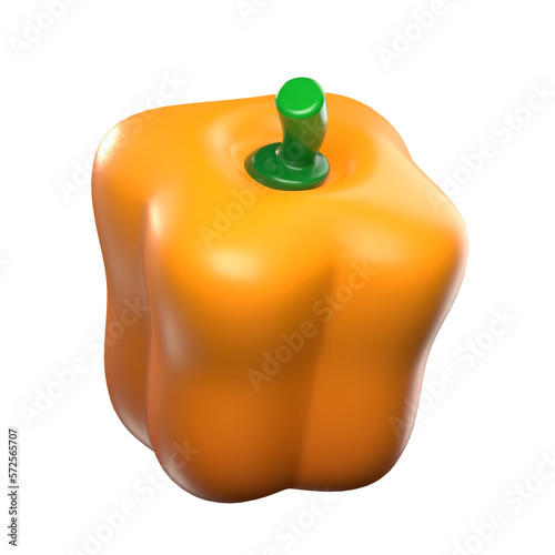 3d vegetable peppers