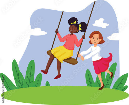 Black Lives Matter, BLM, No Racism, Statement. Young African Americans: man and woman against racism. Black citizens are fighting for equality. 