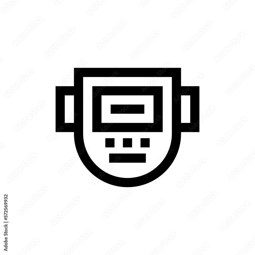 welding mask line icon welding mask line icon