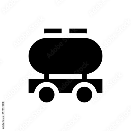 fuel truck glyph icon