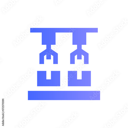 conveyor belt flat gradient icon