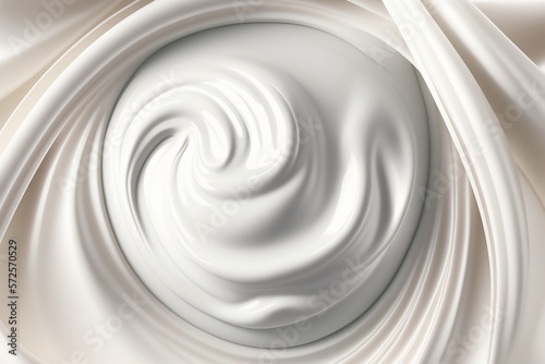 White Lotion Background. Generative AI