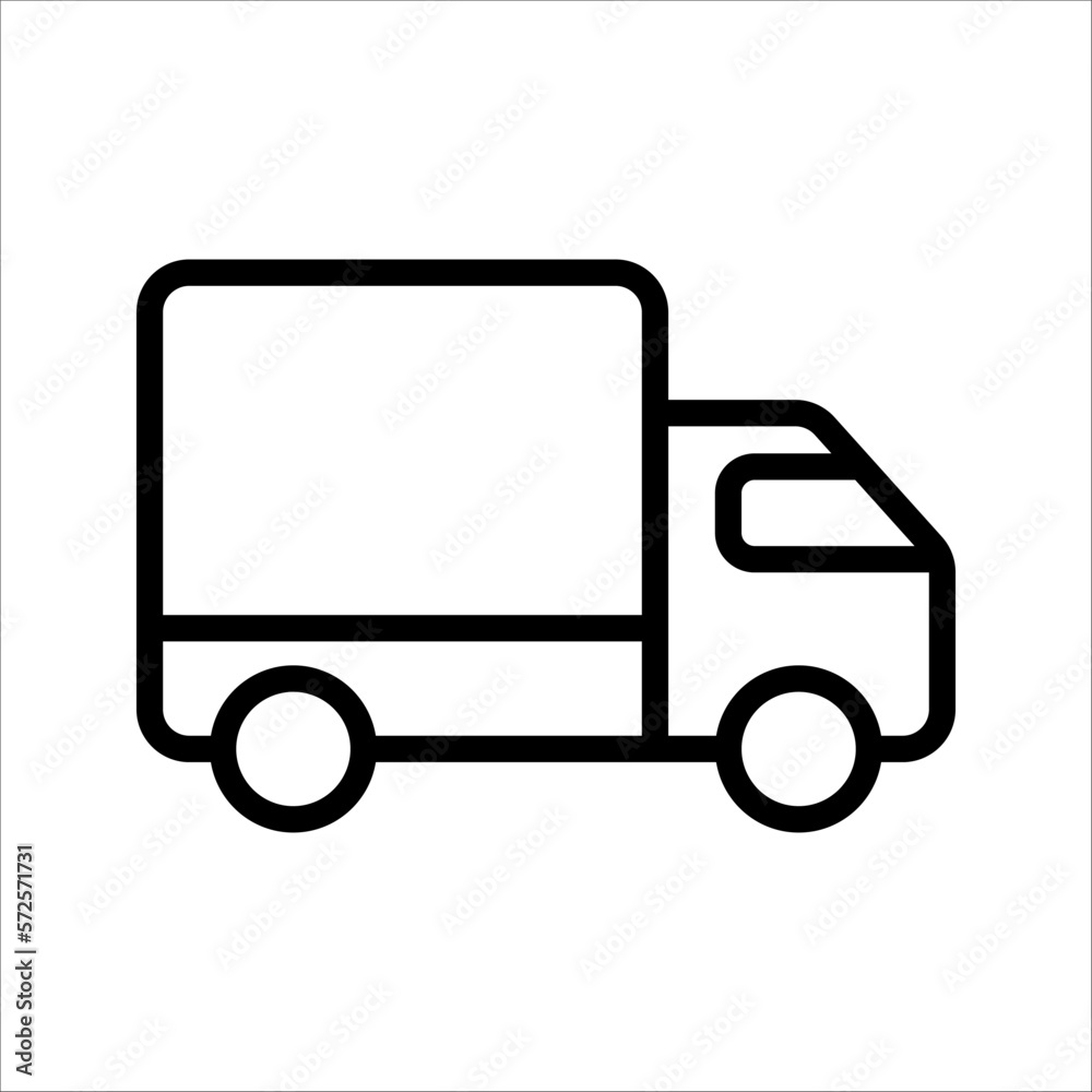 fast delivery truck icon, express delivery, vector illustration on white background