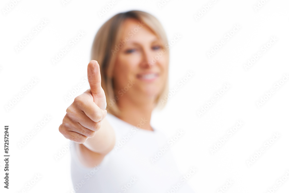 Picture of blonde woman over back isolated background showing ok Picture of blonde woman over back isolated background showing ok