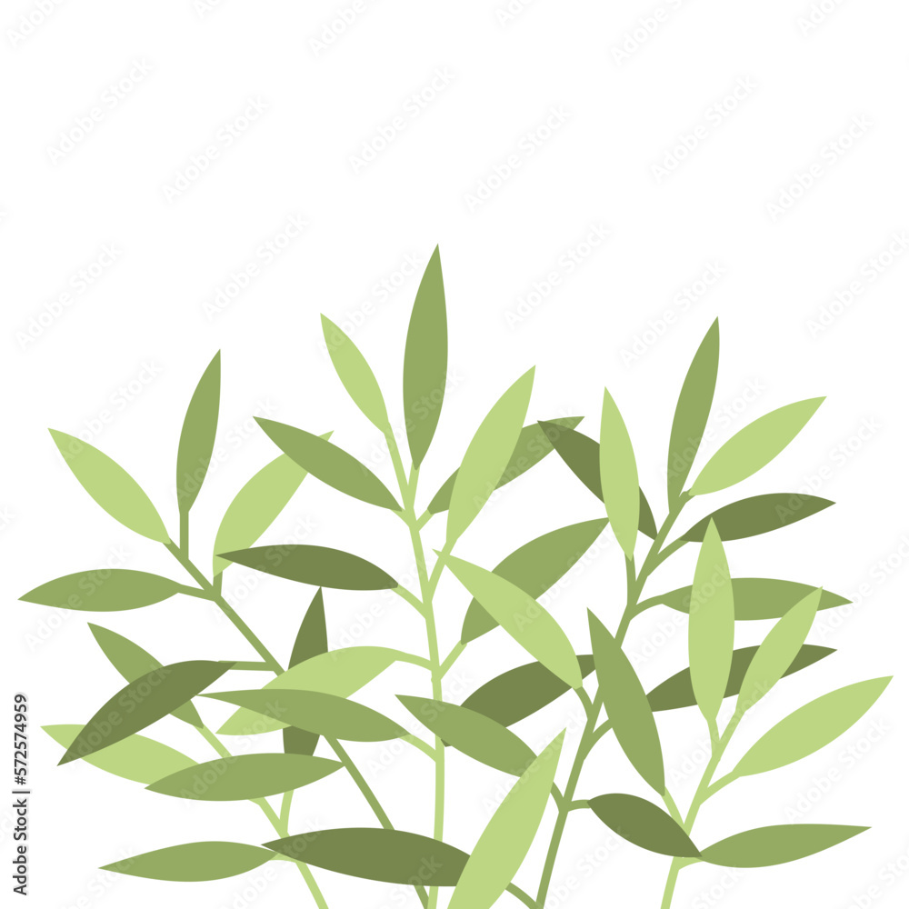 Fototapeta premium Flat Floral Element