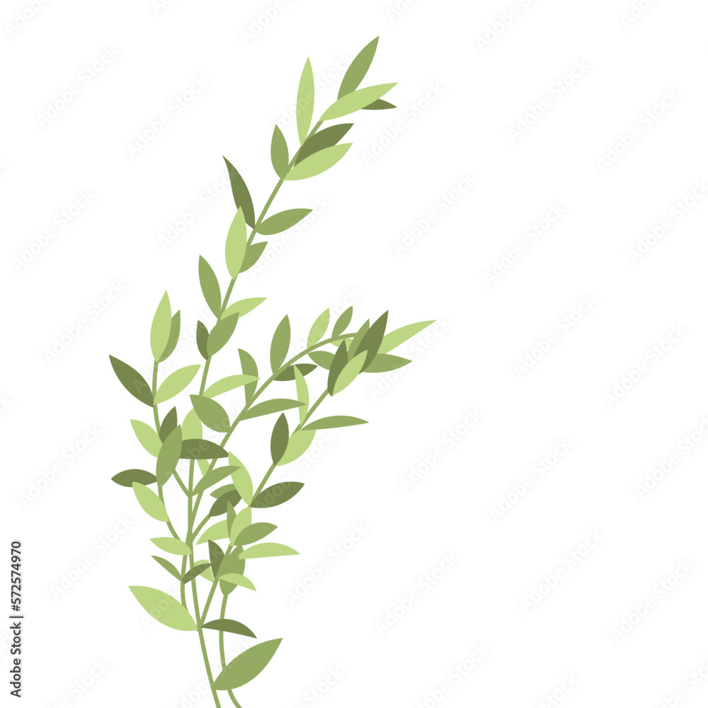 Fototapeta premium Flat Floral Element