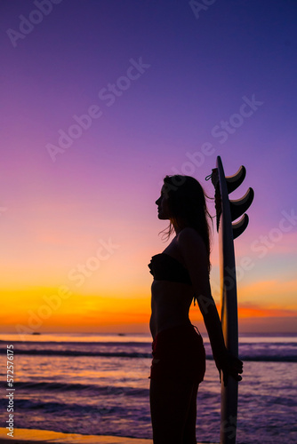 Surfer girl. photo