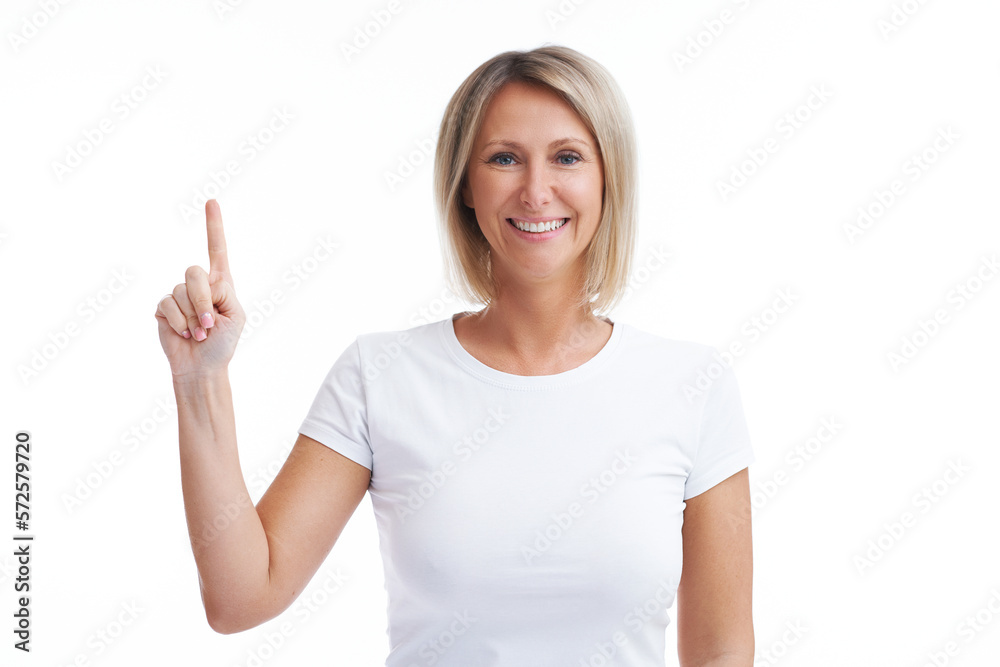 Picture of blonde woman over back isolated background counting on fingers Picture of blonde woman over back isolated background counting on fingers