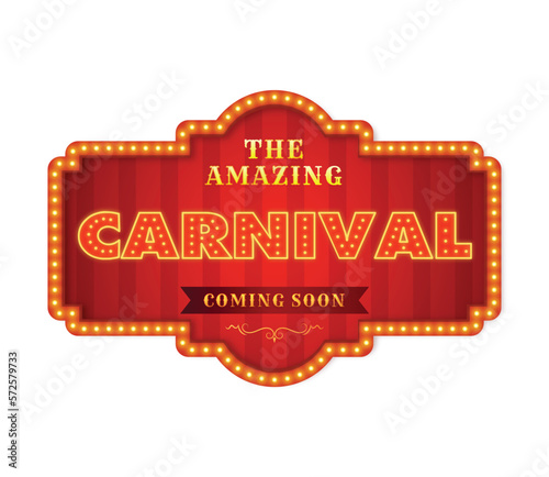 vector carnival vintage color