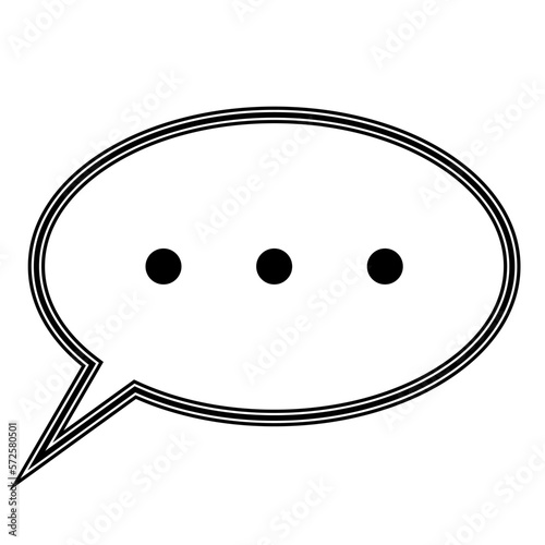 Icon social blog, symbol company message, service bubble chat forum