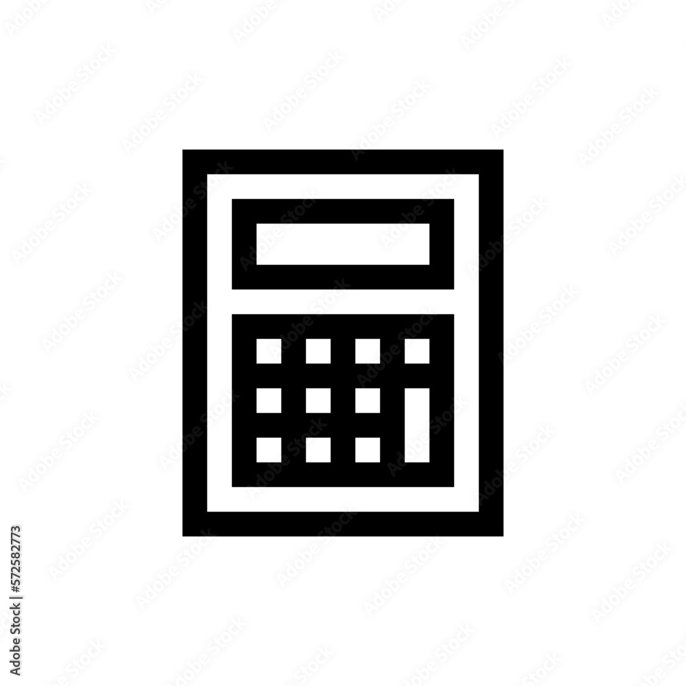 calculator line icon calculator line icon