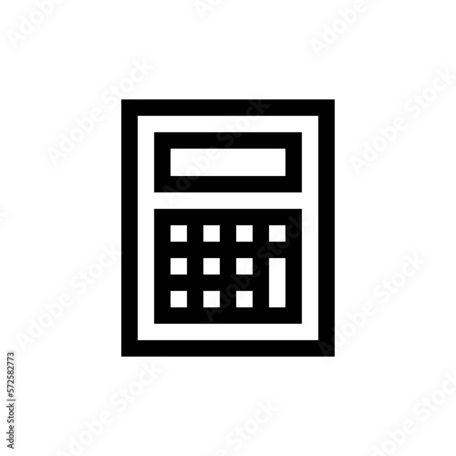 calculator line icon