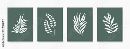 Set minimal botanical wall art. Hand draws organic shape designs on natural color. Wall decor for framed prints, canvas artwork, canvas prints, posters, home decor, covers, and wallpaper.