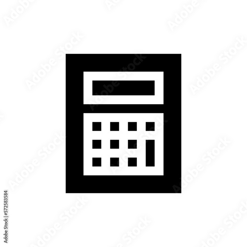 calculator glyph icon