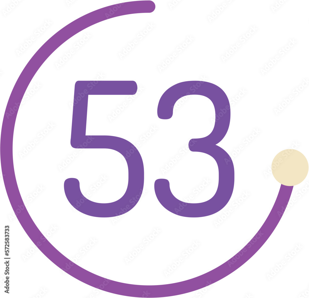Number 53 Circle