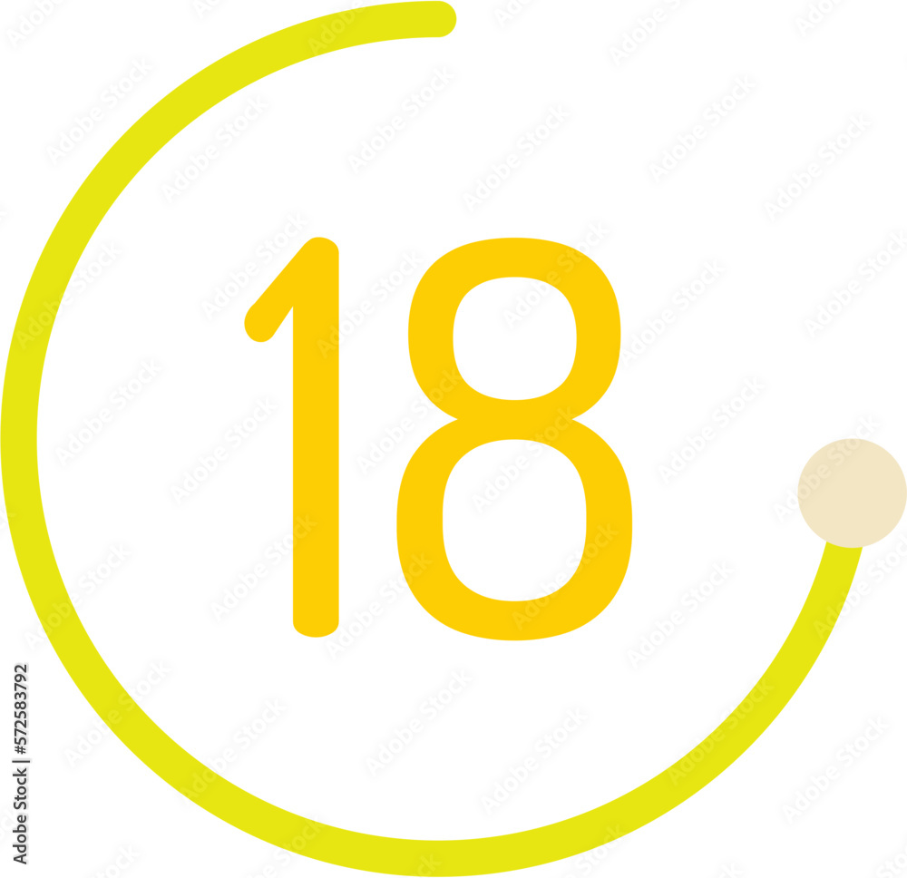 Number 18 Circle