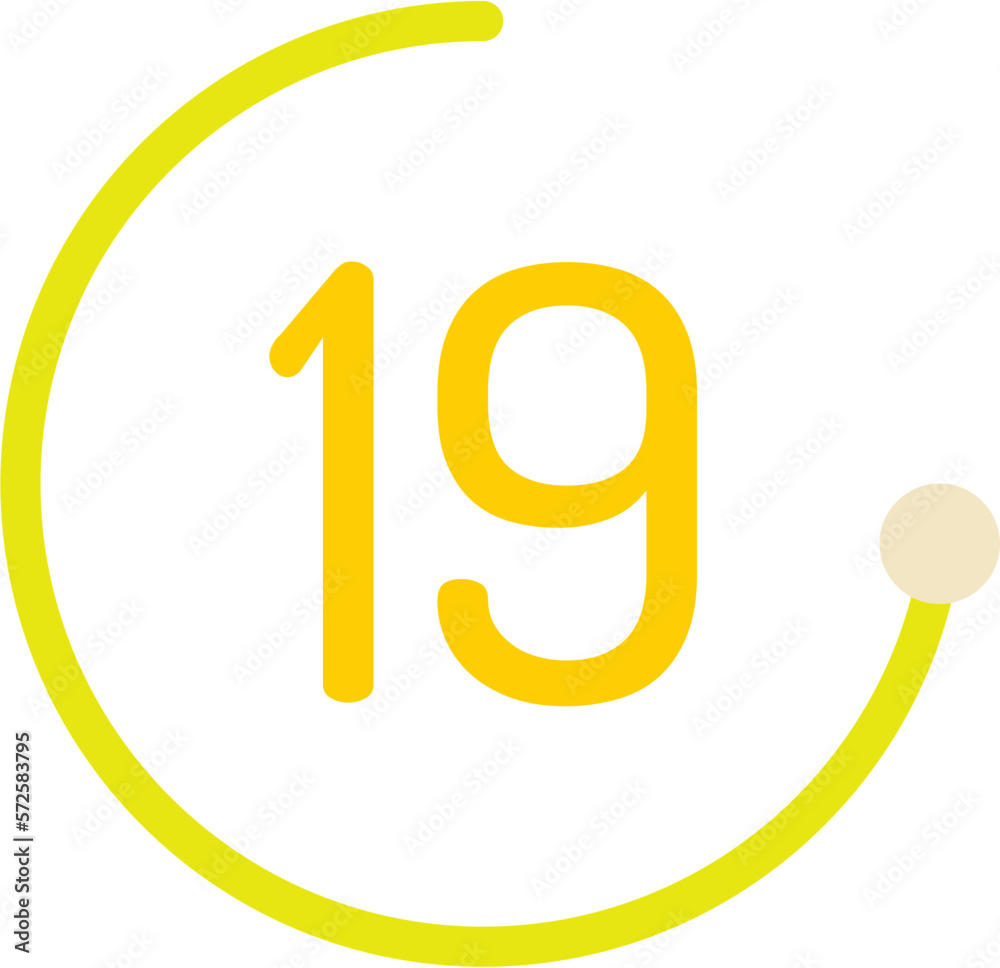 Number 19 Circle