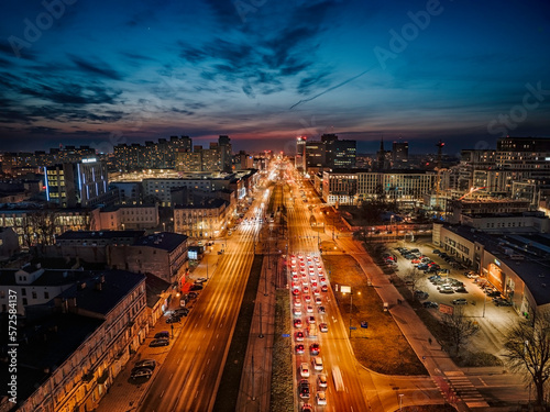 Nocna Panorama Łodzi