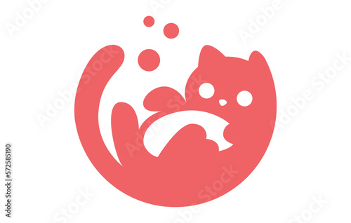 Kitten Grooming Pet Shop Logo Design