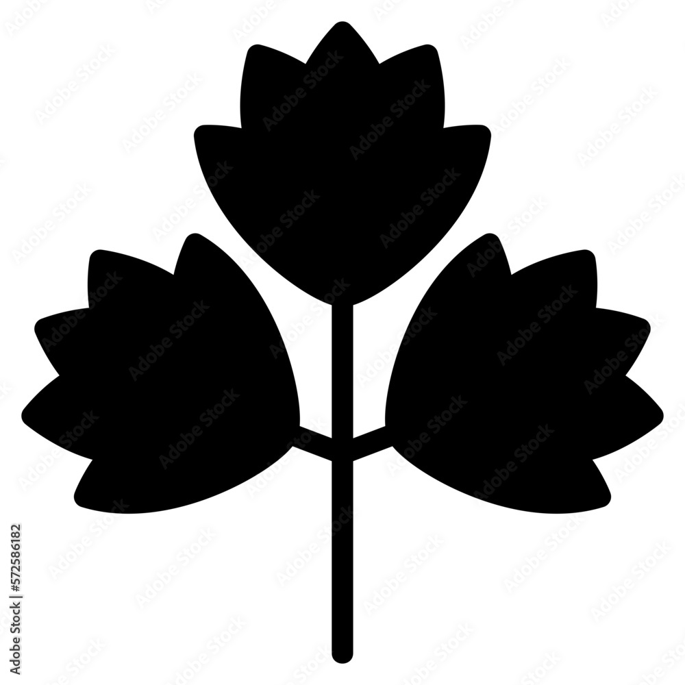 Celery icon for food, allergy, allergen, nutrition, organic and seafood
