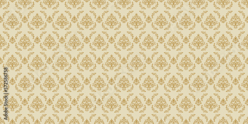 vintage background with ornament. Wallpaper pattern