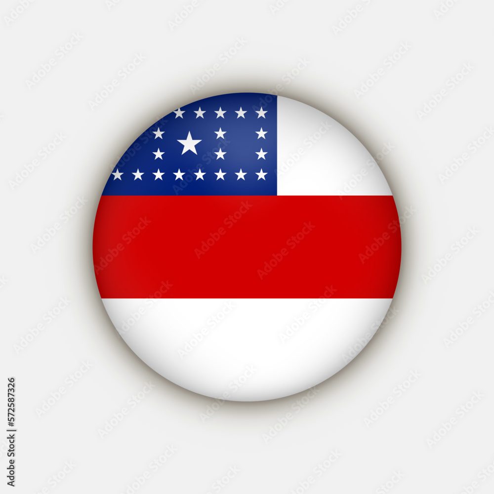 Amazonas Flag, state of Brazil. Vector Illustration. Amazonas Flag, state of Brazil. Vector Illustration.
