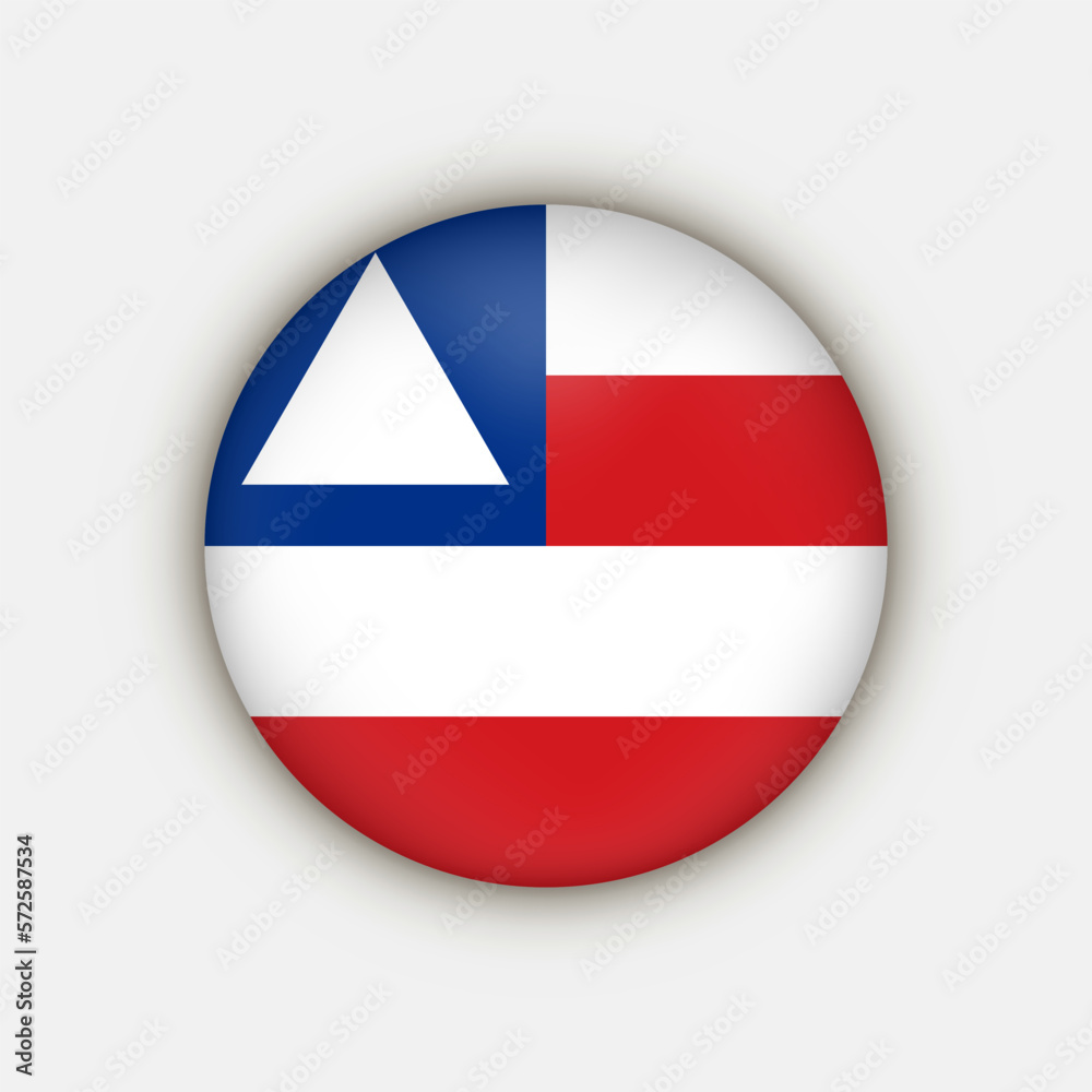 Bahia Flag, state of Brazil. Vector Illustration. Bahia Flag, state of Brazil. Vector Illustration.