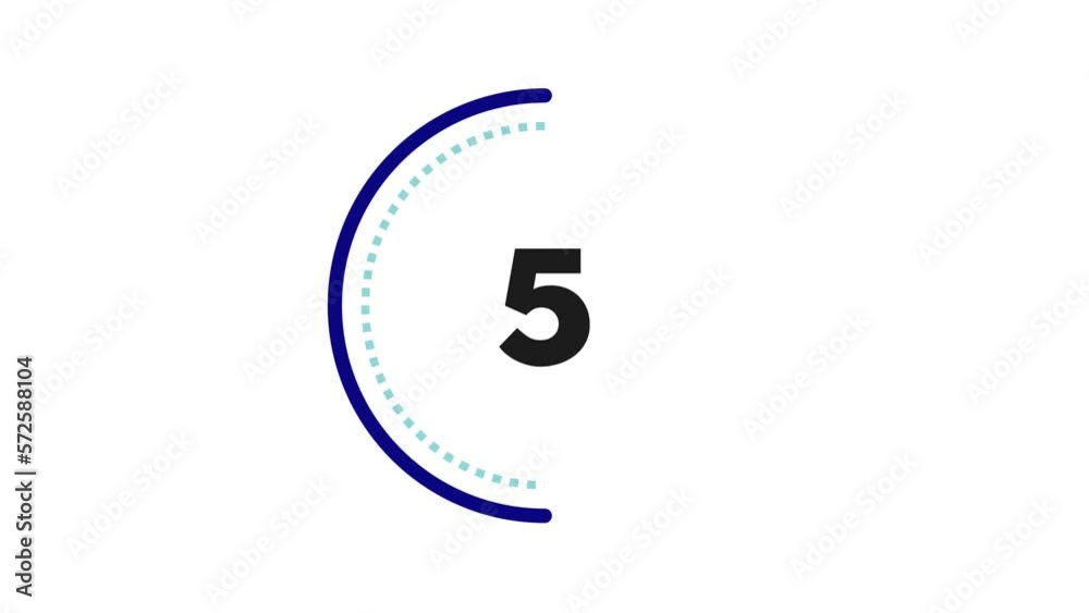 10 seconds dashed (dotted) circle countdown. Blue and Light Blue on White bg. Big circle with inner dashed (dotted) line countdown timer. Stylish simple design. 4K Motion Graphics. 10 seconds dashed (dotted) circle countdown. Blue and Light Blue on White bg. Big circle with inner dashed (dotted) line countdown timer. Stylish simple design. 4K Motion Graphics.