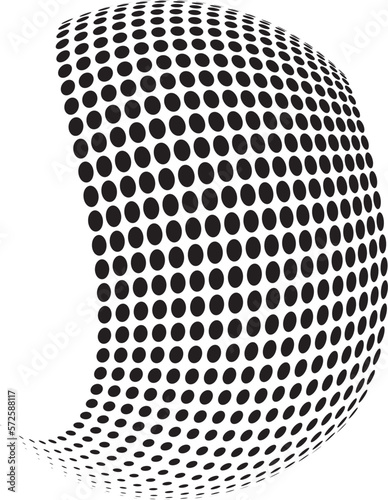 Halftone Illustration geometric shapes. Retro elements for web, vintage, advertisement, commercial banner, poster, leaflet, billboard, sale. Collection trendy halftone vector geometric shapes.