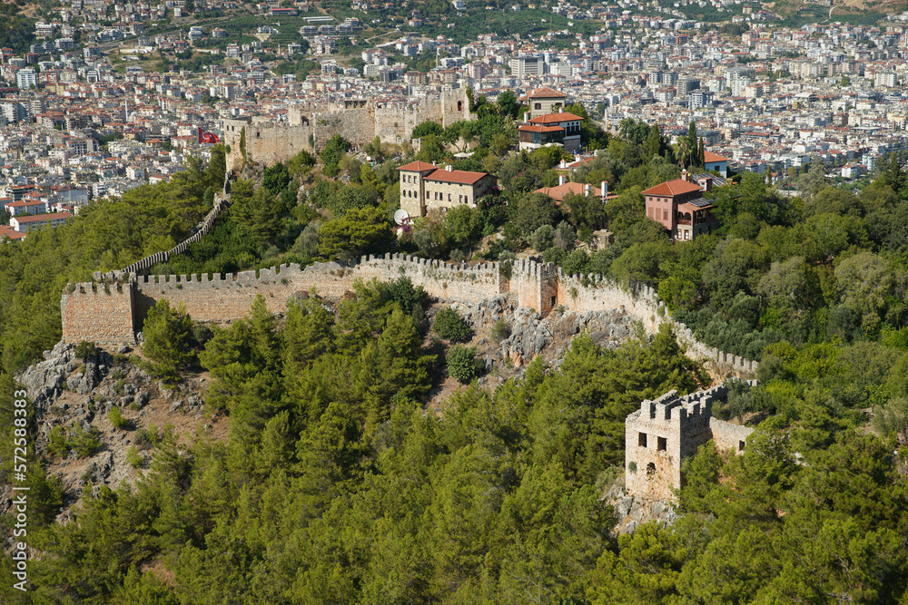 Alanya Castle in Alanya Town, Antalya, Turkiye