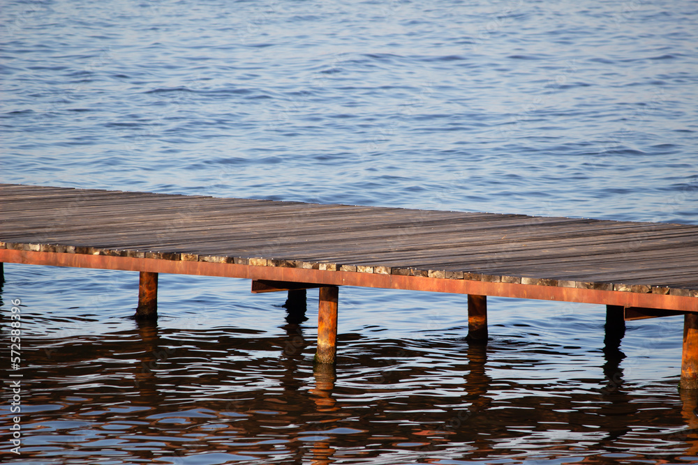 wooden pier on the sea, summer concept wooden pier on the sea, summer concept